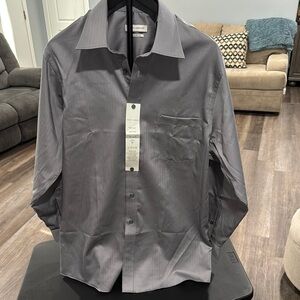 Joseph Abboud Gray Dress Shirt Classic Business Attire 161/2 32/33